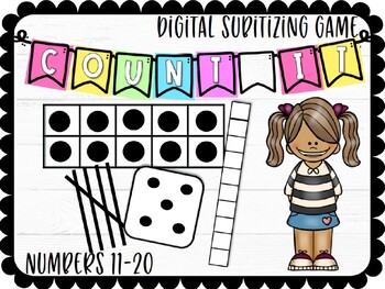 Preview of Count It: Subitizing Numbers 11-20 Digital Game