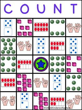 Count It! Subitizing Bingo 6-10 by Kinderoo Kaptain | TpT