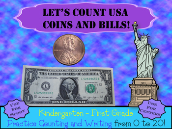 Preview of Count Money From the United States!