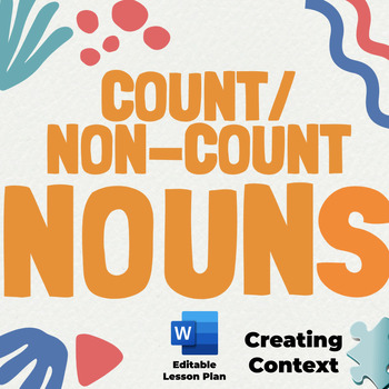 Preview of Count & Non-count Nouns - Lesson Plan