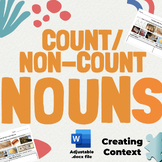 Count & Non-Count Nouns - Worksheet