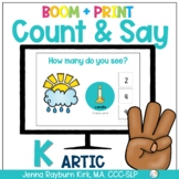 Count & Say Articulation for K Sound: Spring BOOM Digital + Print
