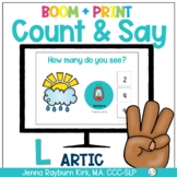 Count & Say Articulation for L Sound: Spring BOOM Digital + Print