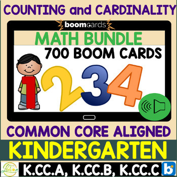 Preview of Counting and Cardinality Kindergarten Math Boom Cards - digital resource 