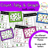 Graphing Math Centers - Count, Tally, and Graph - Bar Graphs