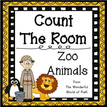 Preview of Count The Room - Zoo Animals - Differentiated