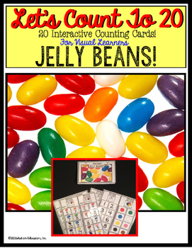 Preview of Count To 20 JELLY BEANS - Intro To Addition for Autism/Special Education