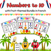 Count Trace & Color to 10 in French with 30 Fruit Workshee