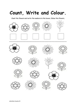 Count, write and color - ESL worksheet by Lucka20