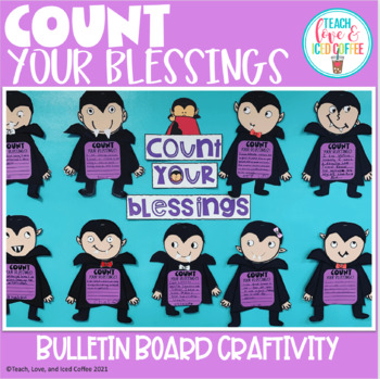 Preview of Count Your Blessings Halloween Bulletin Board Craftivity