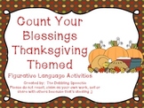 Count Your Blessings Thankgiving Themed Figurative Languag
