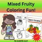 Mixed Fruity Coloring Fun for kids!