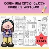 Count and Circle: Object Counting Worksheet