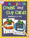 Count and Clip Cards: Pumpkin (Numbers 1-20)