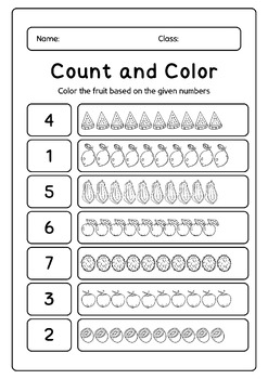Count and Color by Kidspaper | TPT