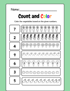 Count and Color by Tate Teacher Train | TPT