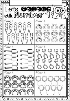 count and colour math worksheets in queensland beginners