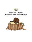 Count and Compare Beavers on a Tree Stump