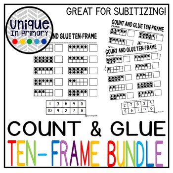 Preview of Count and Glue Ten Frames 1-10 and 1-20