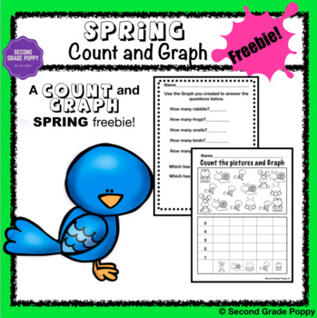 Preview of Count and Graph Spring Freebie- Distance Learning