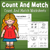 Count and Match Number to Objects : Early Math Skill Worksheets