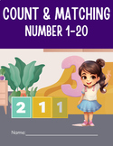 Count and Matching Numbers 1-20 to Quantities, Worksheet A