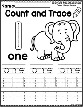 count and trace zoo animals by mrs teachergarten tpt