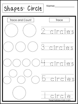 count and trace the shapes worksheets 12 shapes