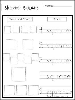count and trace the shapes worksheets 12 shapes worksheets preschool kdg