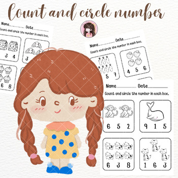 Preview of Count and circle number for Free!!!