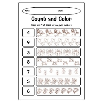 Count and color by Kanoknuch Sriphetpoon | TPT