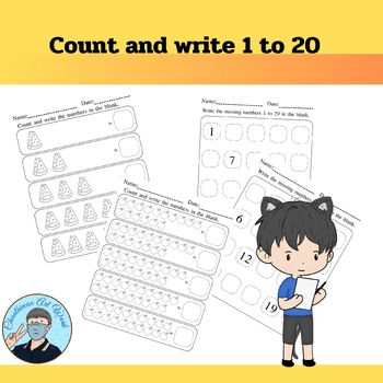Preview of Count and write the numbers 1 to 20