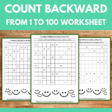 Count backwards from 100 to 1 worksheet
