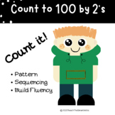 Count by 2's - Hundreds Chart:  Fill-in-the-Blank and Colo