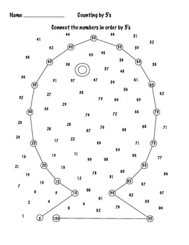 count by 2s and 5s connect the dots worksheets by aric