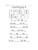 Count by 5s: Complete the Pattern