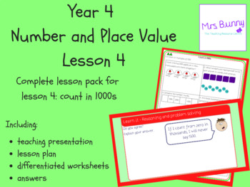 Preview of Count in 1000s lesson pack (Year 4 Number and Place Value)