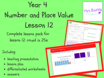 Preview of Count in 25s lesson pack (Year 4 Number and Place Value)