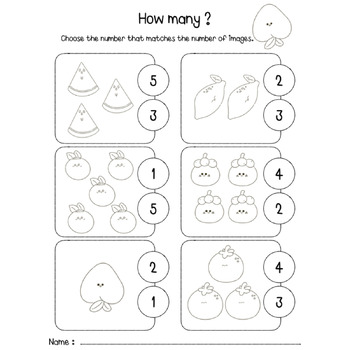 Count number 1-50 - Math Worksheets by Arlalayeyezii | TPT