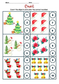 Count numbers worksheet by Buddhi school | TPT