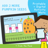 Count on 2 Addition Activity Mats - Pumpkin Seeds