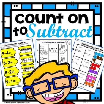 Preview of Count on to Subtract First Grade
