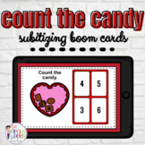 Count the Candy - Subitizing Boom Cards