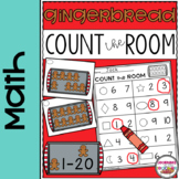 Count the Room GINGERBREAD Math Center - Numbers 1 to 20
