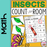 Count the Room INSECTS Math Center - Numbers 1 to 20
