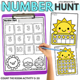 Preview of Count the Room | Number Hunt 0-20 | Preschool, PreK, Kindergarten Math Activity