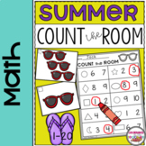 Count the Room SUMMER Math Center - Numbers 1 to 20