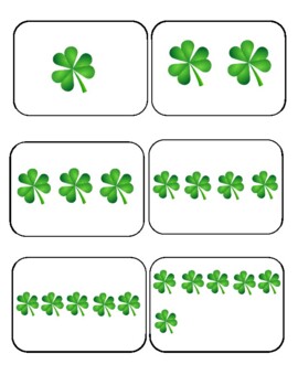 Preview of Count the Room Shamrock Math Center--English and Spanish