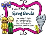 Count the Room - Spring BUNDLE {K.CC.A.3 & K.NBT.A.1}