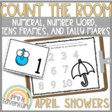 Count the Room Spring Rain | Number Recognition 1-10